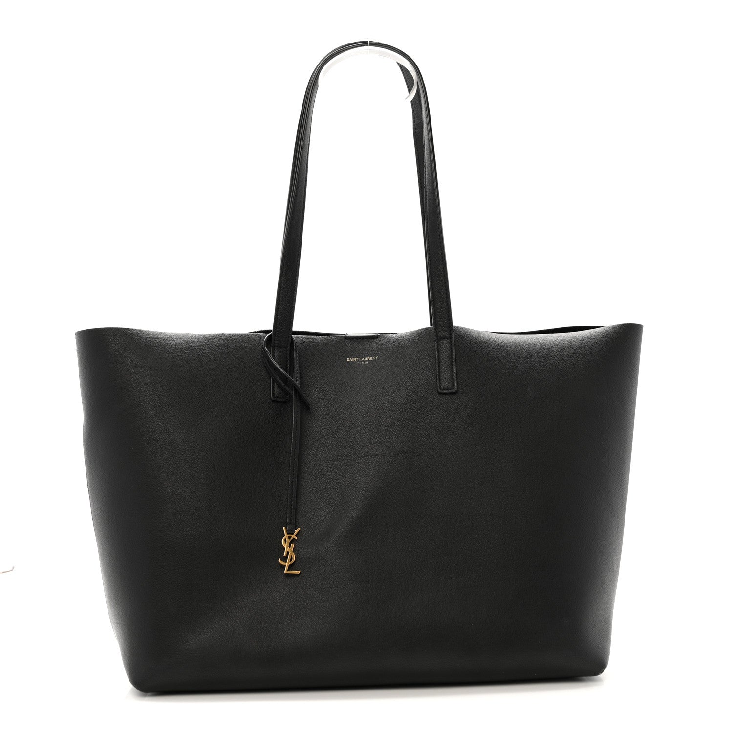 Calfskin Large Shopping Tote Black