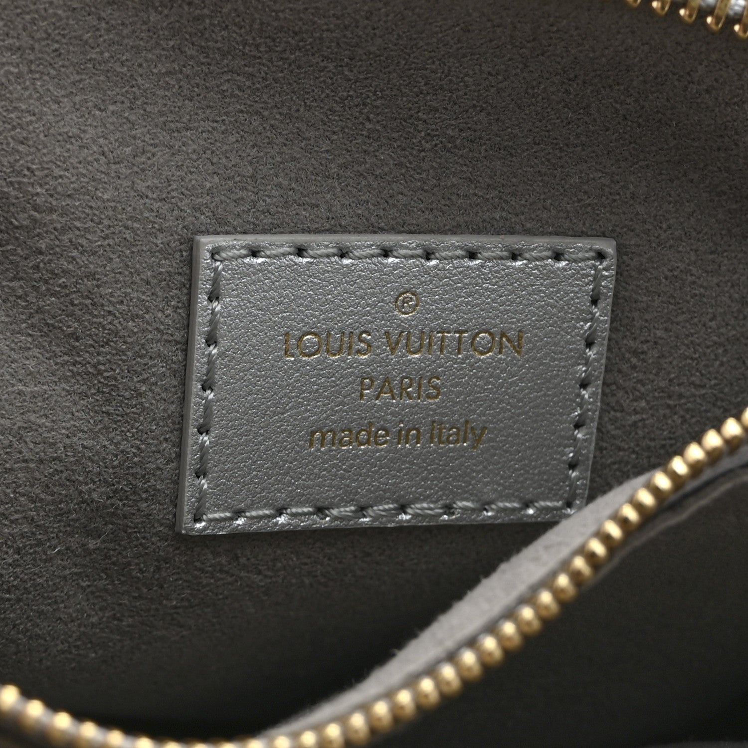 Lambskin Embossed Monogram Coussin BB Silver