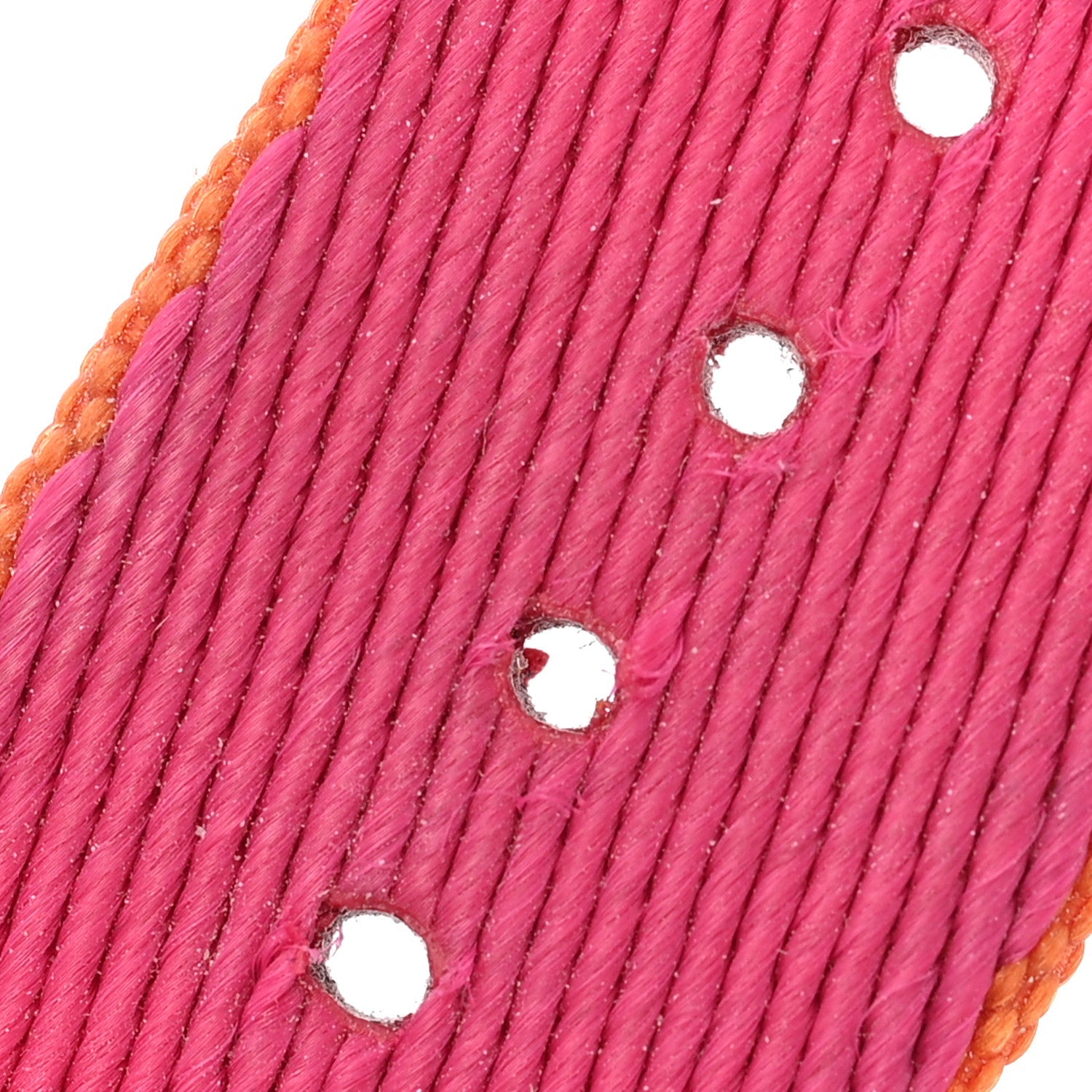 Nylon Weave 32mm Twill Jump Apple Watch Single Tour Strap Orange Rose Mexico