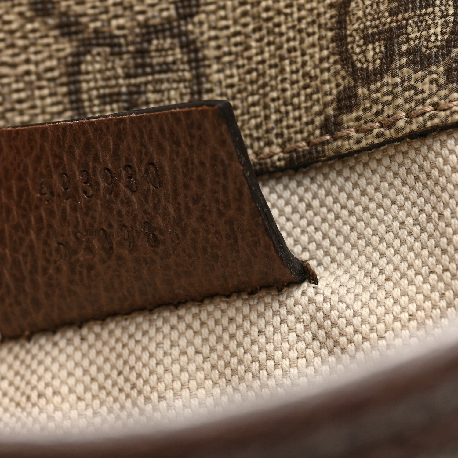 GG Supreme Monogram Neo Vintage Web Belt Bag Brown