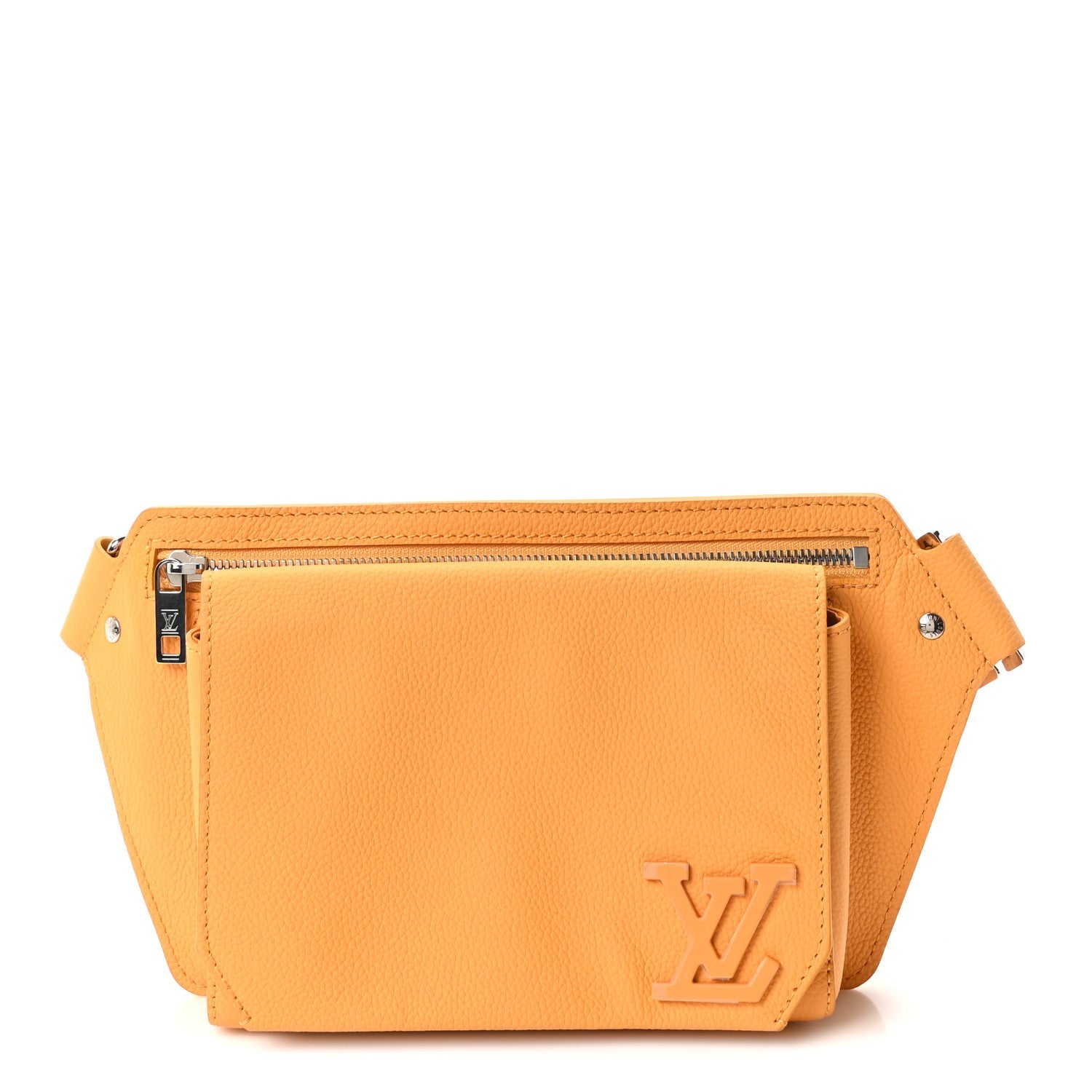 Grained Calfskin Aerogram Takeoff Sling Safran Yellow