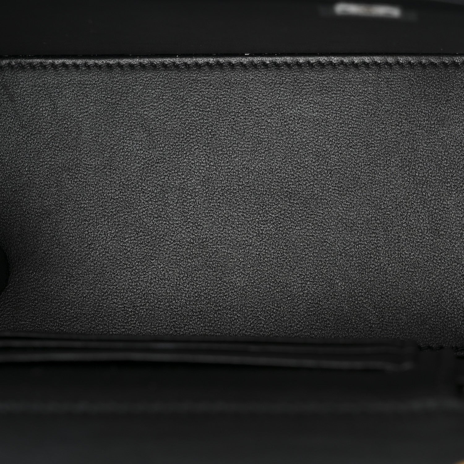 Lambskin Quilted Small Pillow Crush Vanity Case With Chain Black