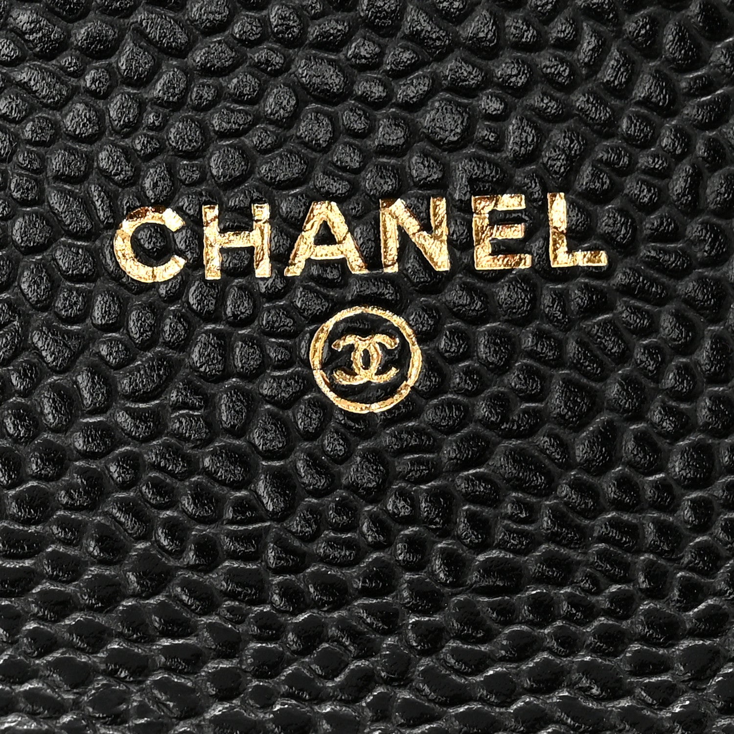 Caviar Quilted Flap Card Holder Wallet Black