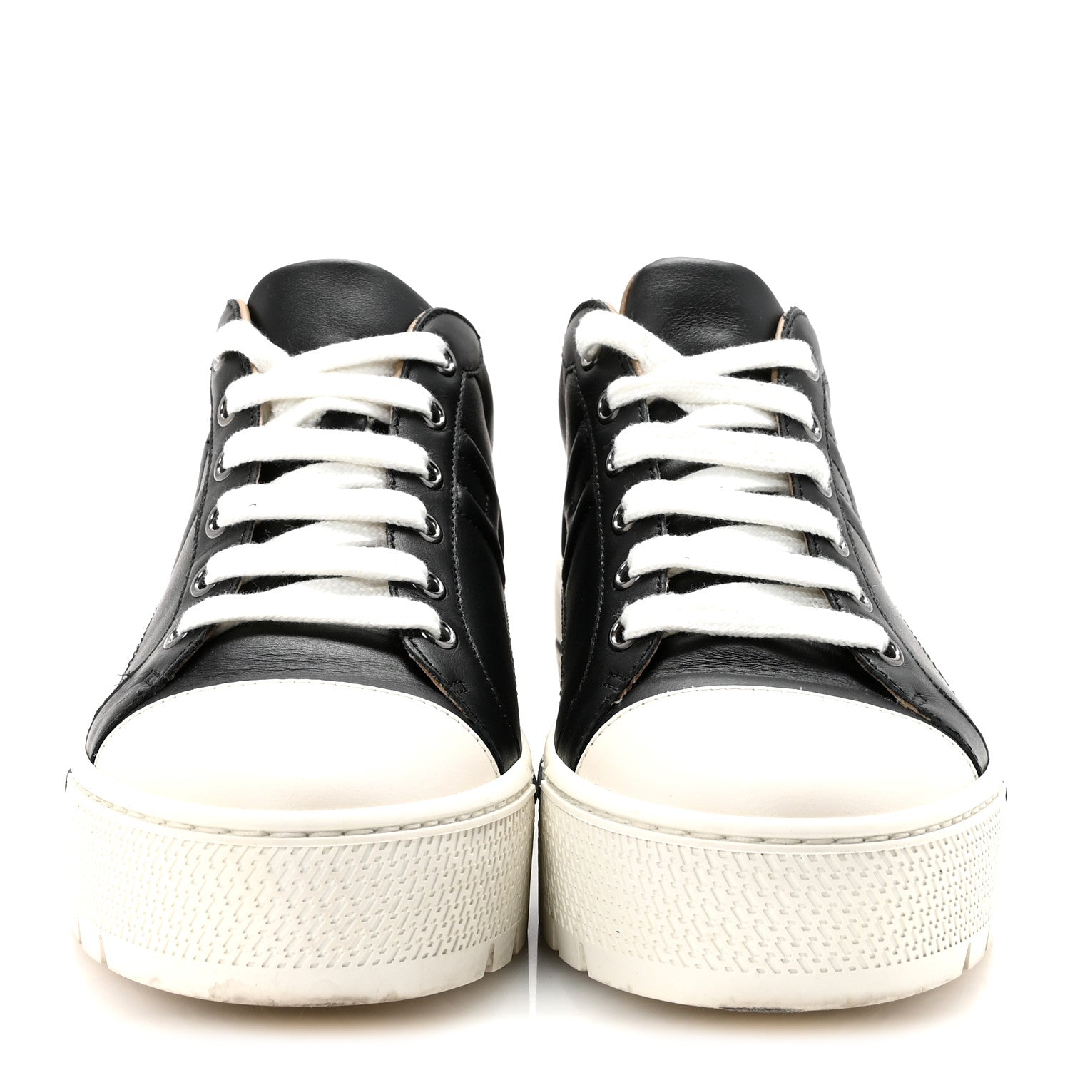 Calfskin Womens Voltage Sneakers 38 Black