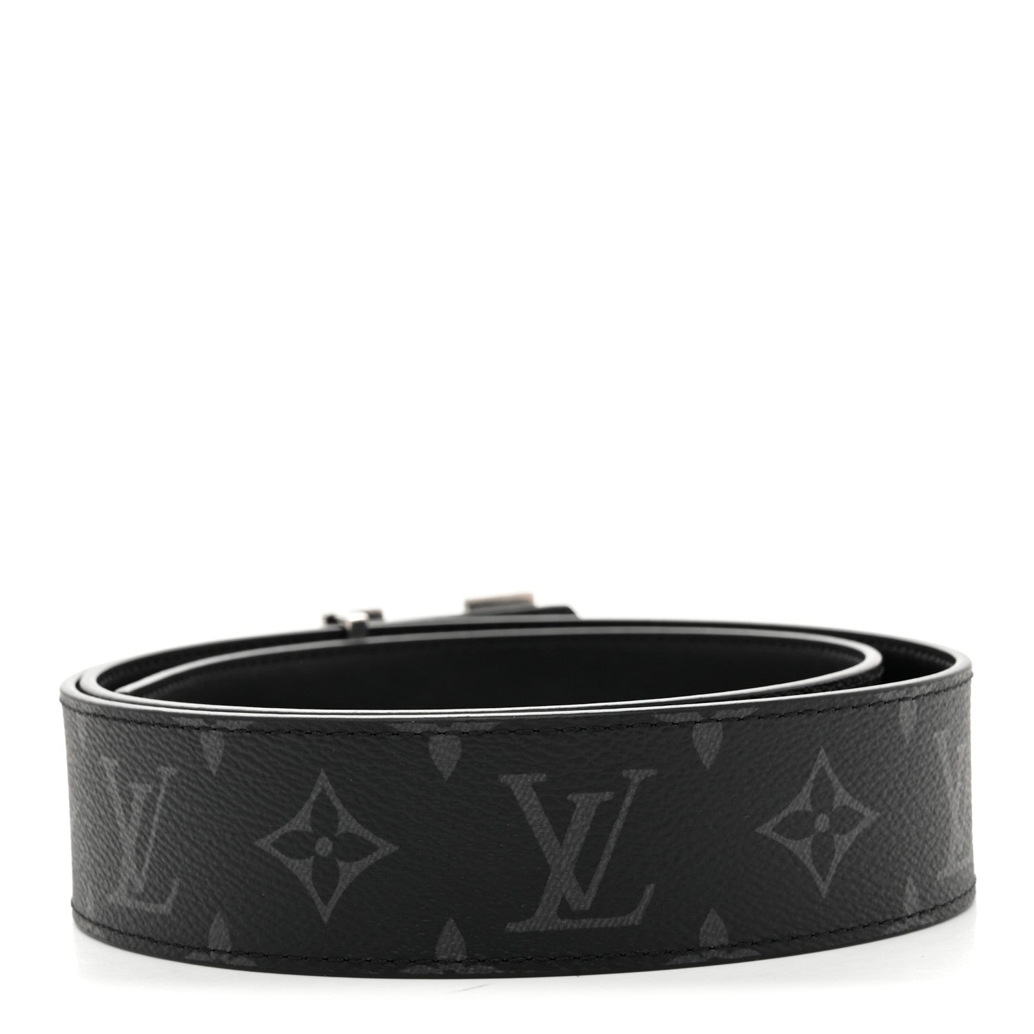 Monogram Eclipse 40mm LV Stitch Reversible Belt 90 36 90 36 Black