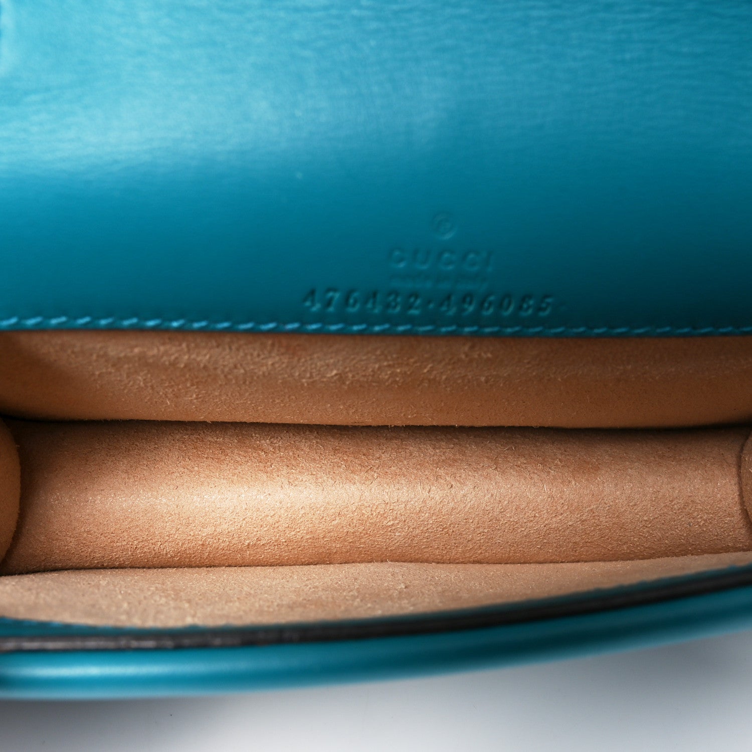 Velvet Super Mini Dionysus Shoulder Bag Pavone Cyan