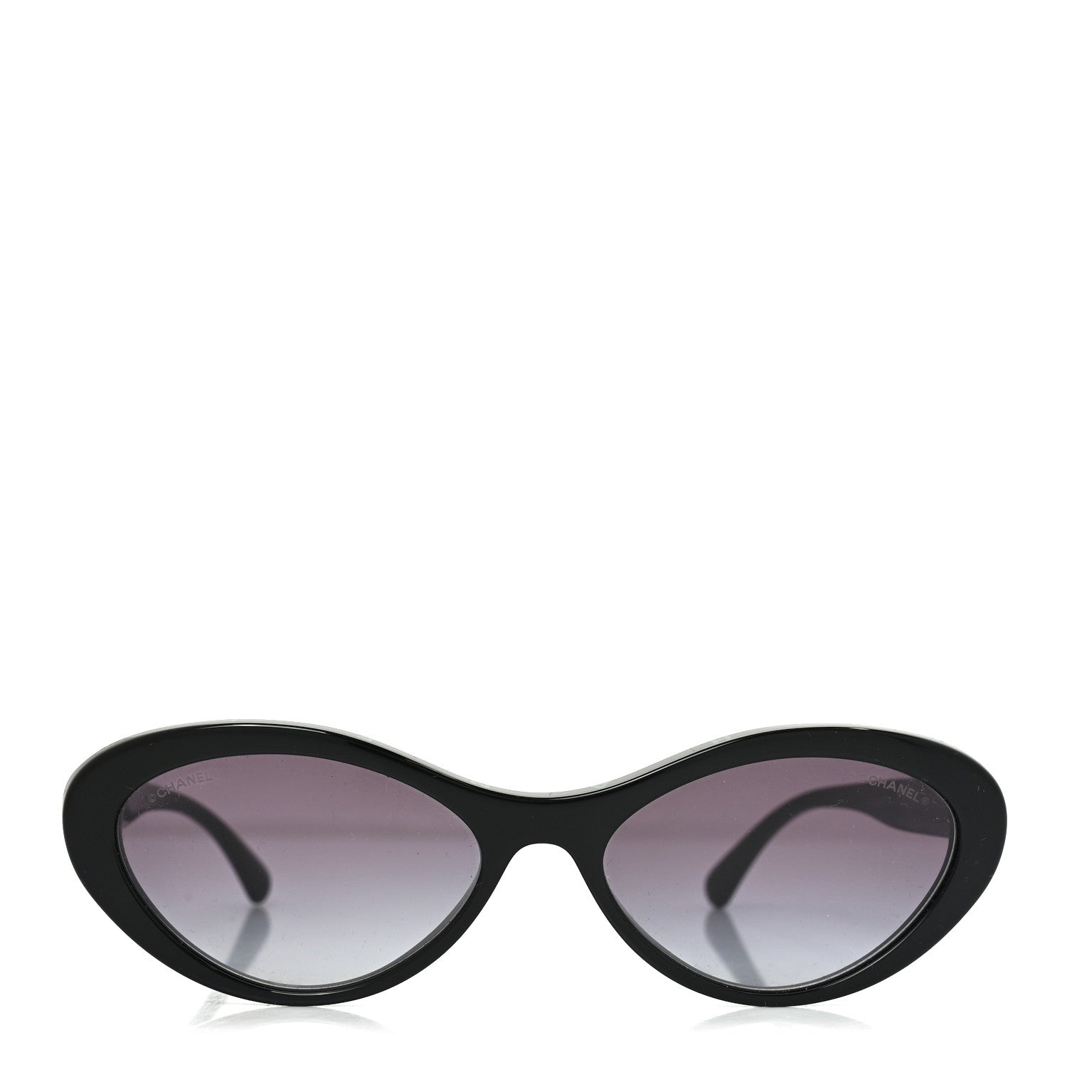 Acetate Oval Sunglasses 5416 Black Green