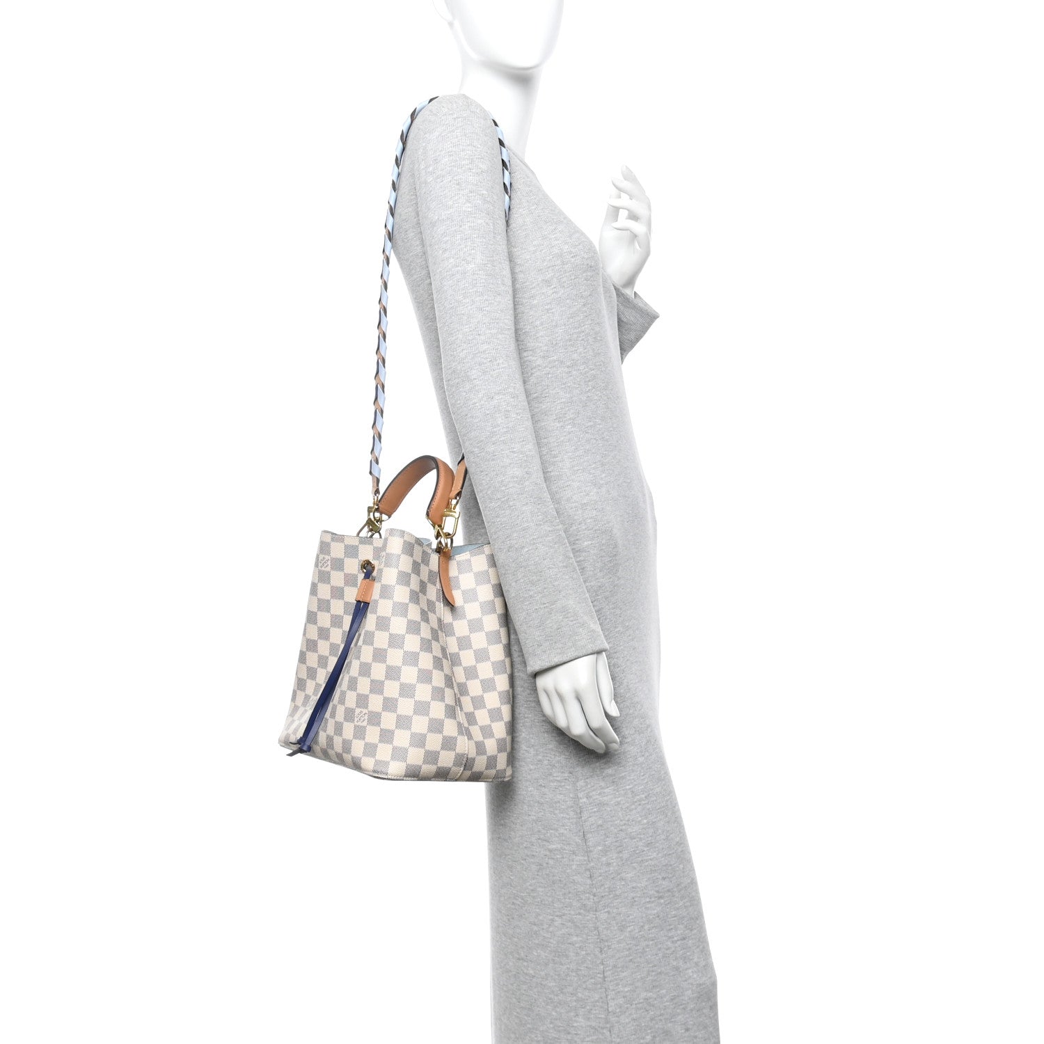 Damier Azur Braided Neonoe MM Blue