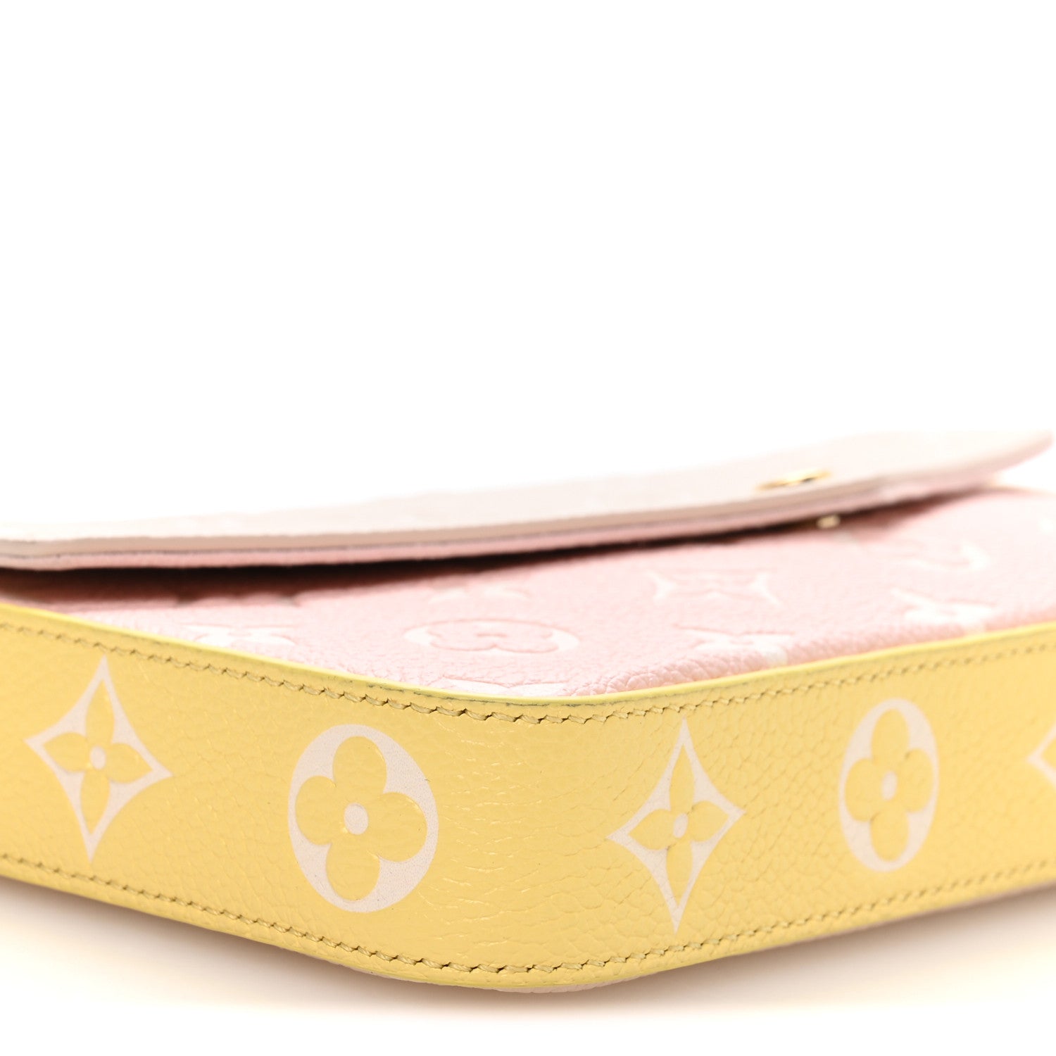 Empreinte Spring in the City Felicie Pochette Chain Wallet Pink Beige Yellow