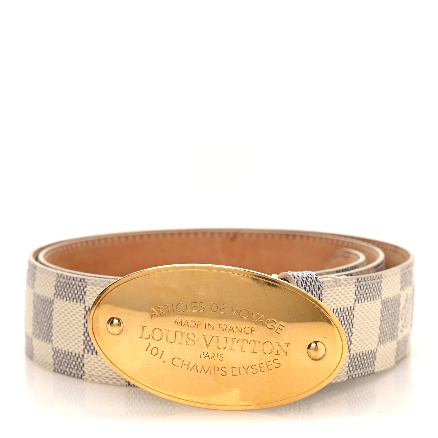 Damier Azur Voyage Belt  80 32 Azur