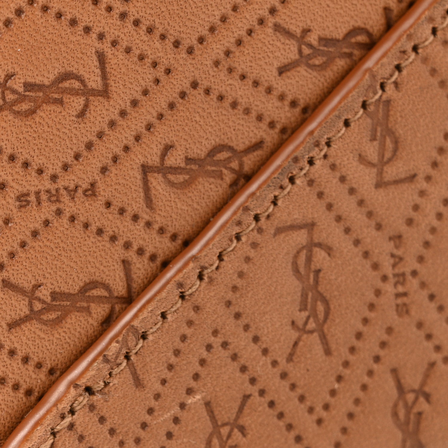 Calfskin Monogram Take Away Box Dusty Vintage Brown Gold