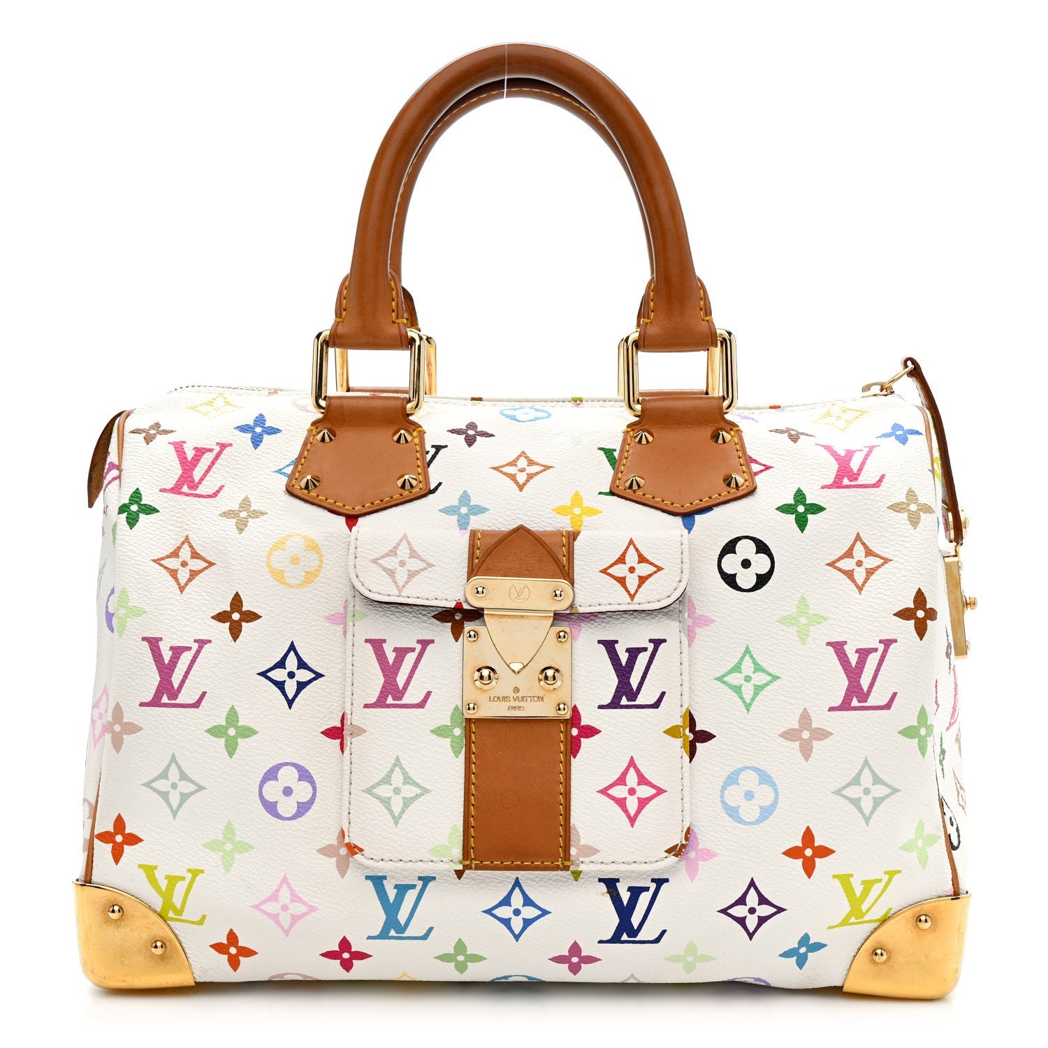 Monogram Multicolor Speedy 30 White