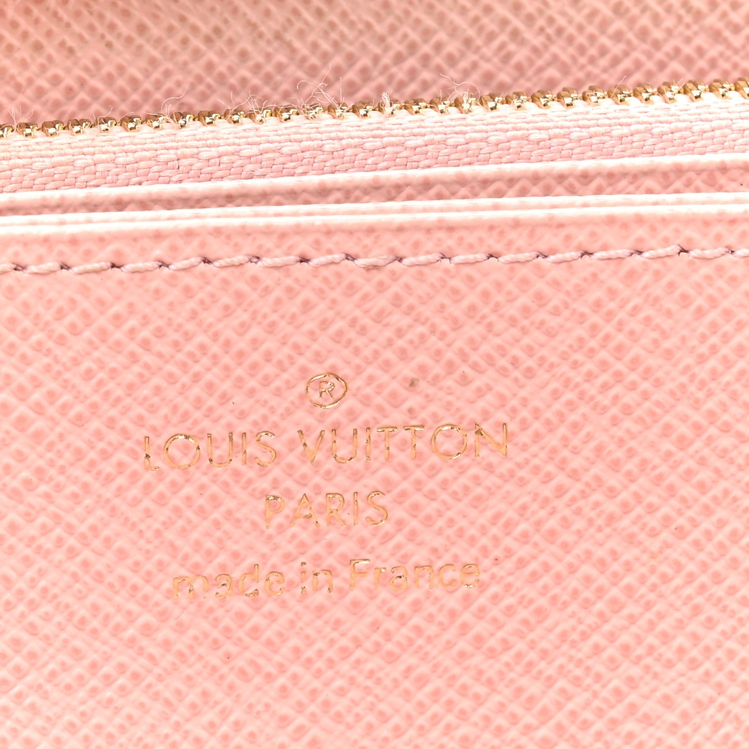 Damier Azur Zippy Wallet Rose Ballerine