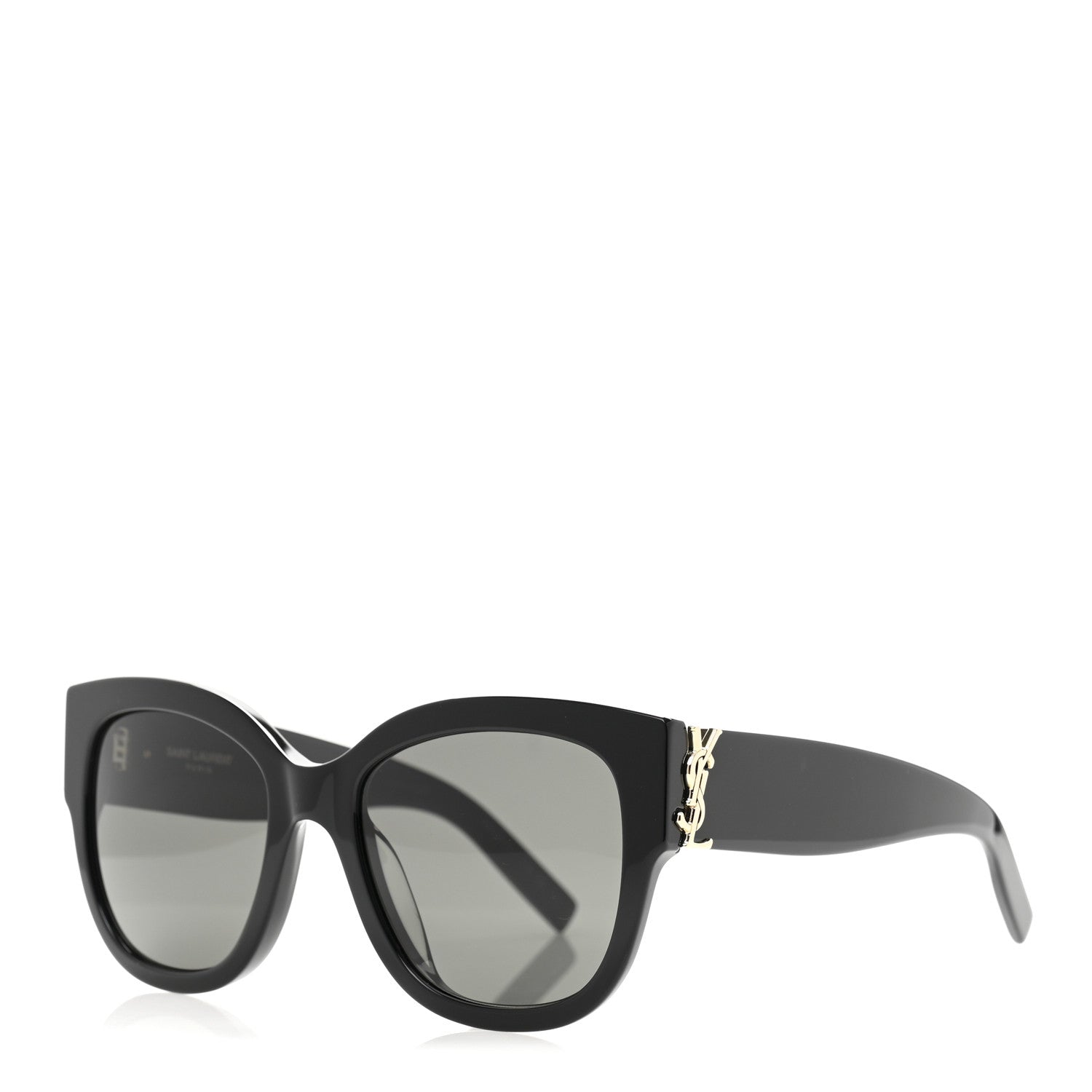 Acetate Cateye Sunglasses SL M95 F Black