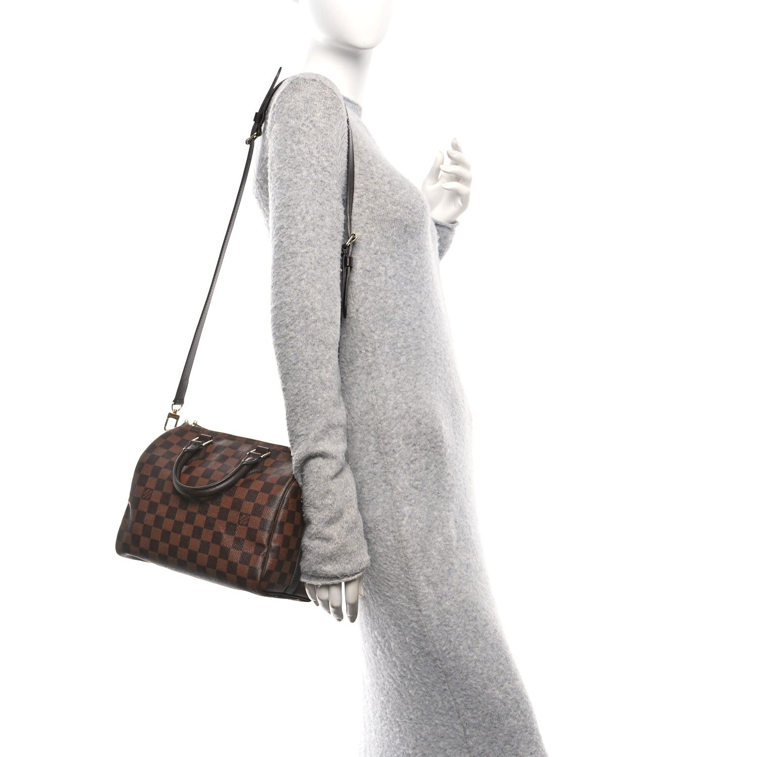 Damier Ebene Speedy Bandouliere 25