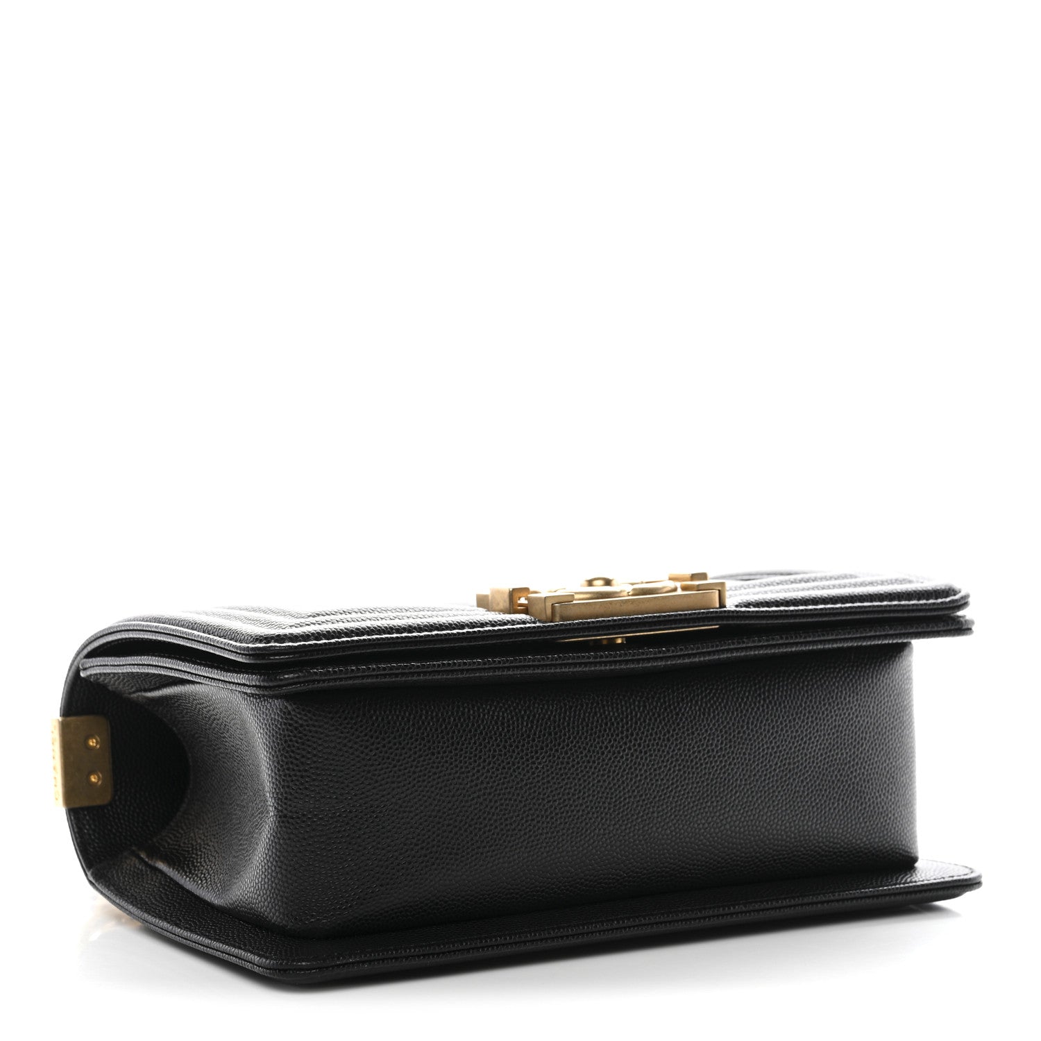 Caviar Quilted Small Boy Flap Black