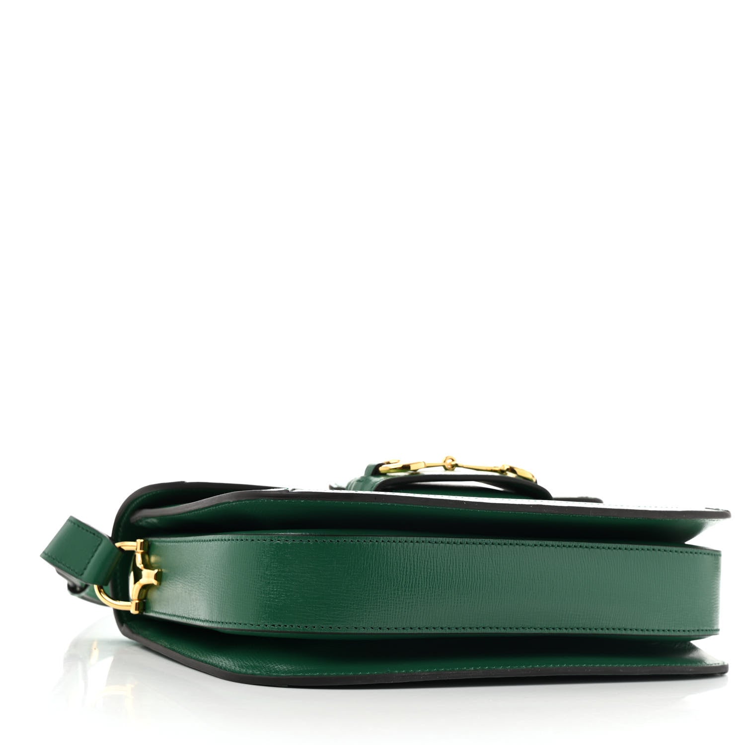 Azalea Calfskin Horsebit 1955 Shoulder Bag New Shamarock Emerald
