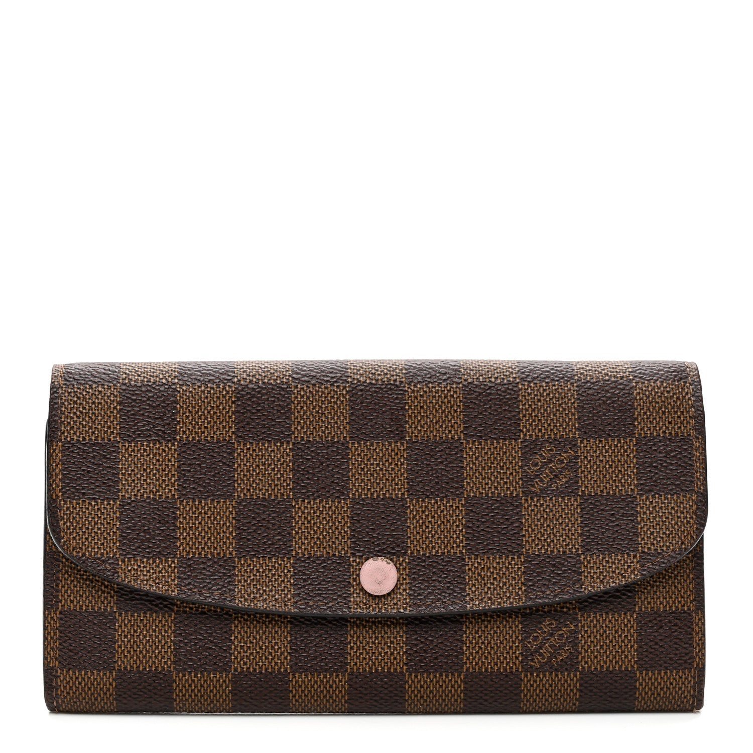 Damier Ebene Emilie Wallet Rose Ballerine