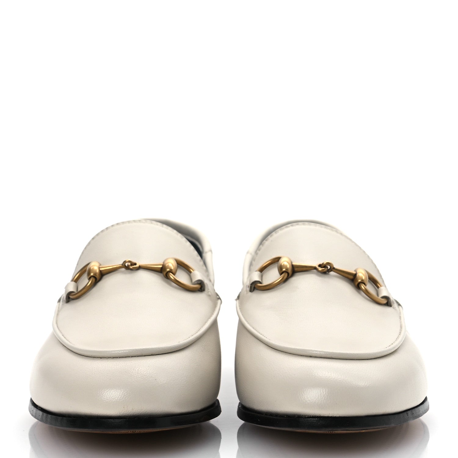 Calfskin Womens Jordaan Loafers 35.5 Mystic White
