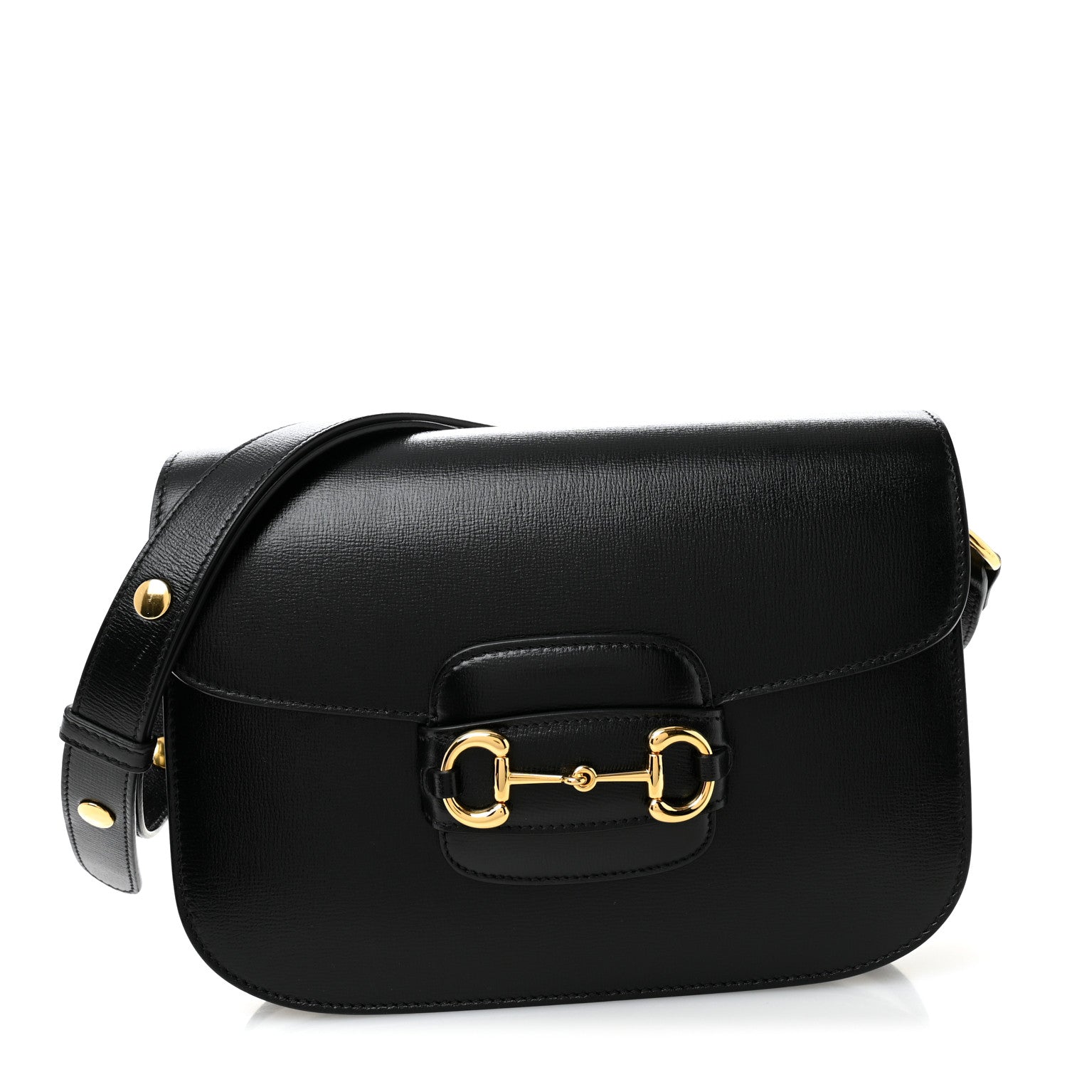 Azalea Calfskin Horsebit 1955 Shoulder Bag Black