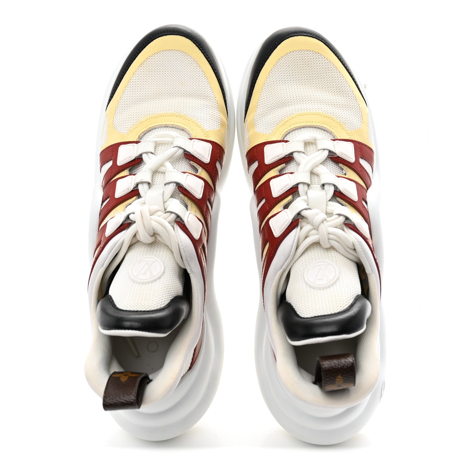 Calfskin Technical Nylon LV Archlight Sneakers 40.5 Terracotta