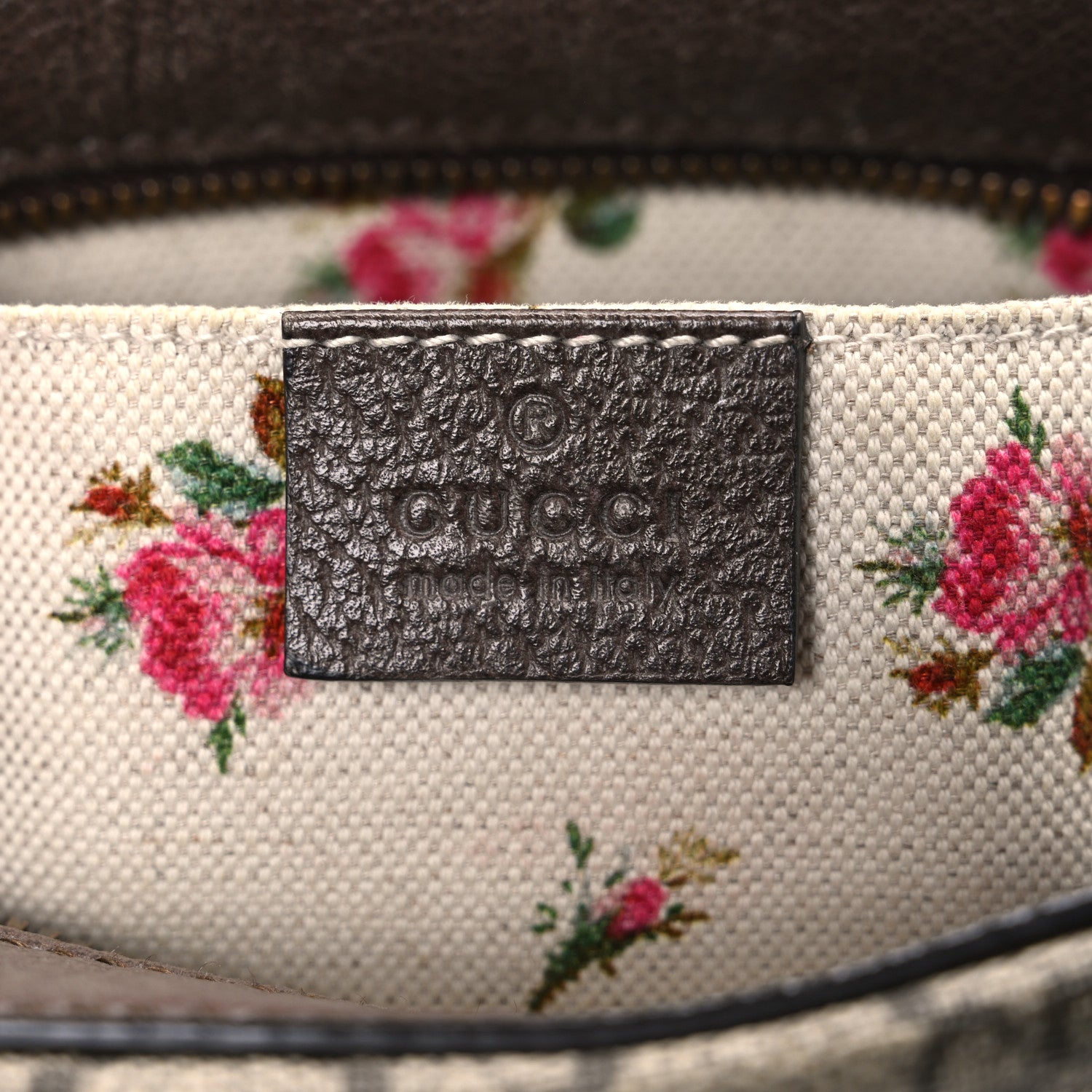 GG Supreme Monogram Web Neo Vintage Shoulder Bag Beige New Acero Crop