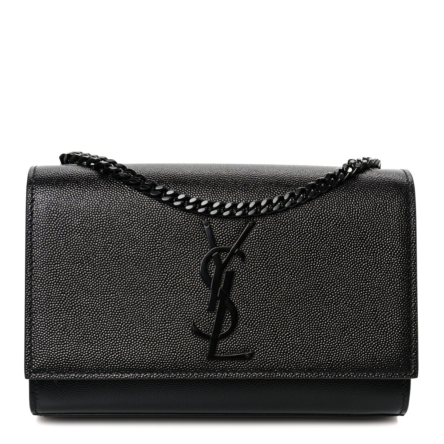 Grain De Poudre Small Monogram Monochrome Kate Satchel Black