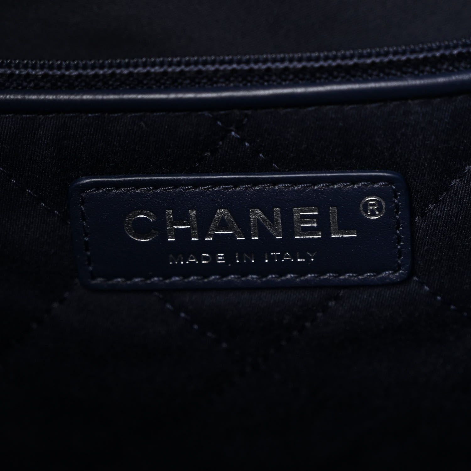 Denim Quilted Stitched Small Chanel 22 Blue