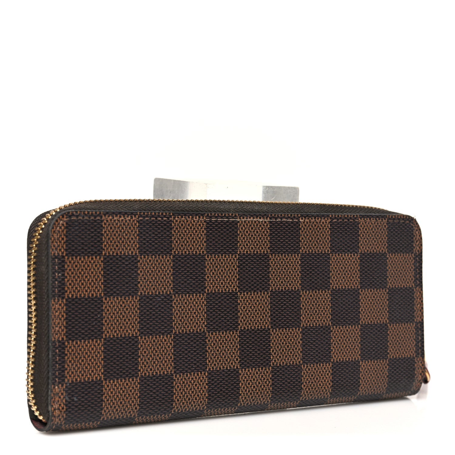 Damier Ebene Clemence Wallet Cherry