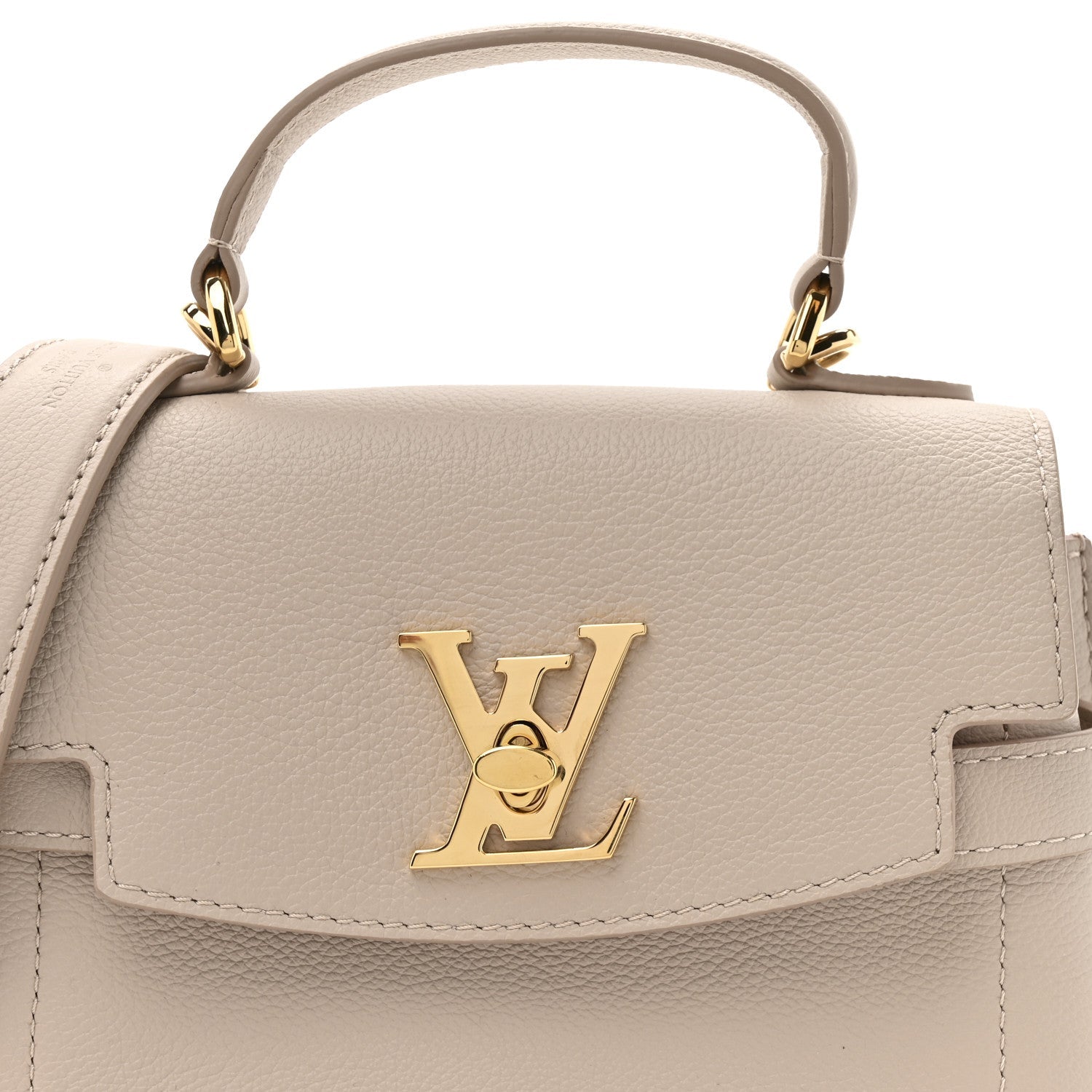 Soft Calfskin Mini Lockme Ever Greige