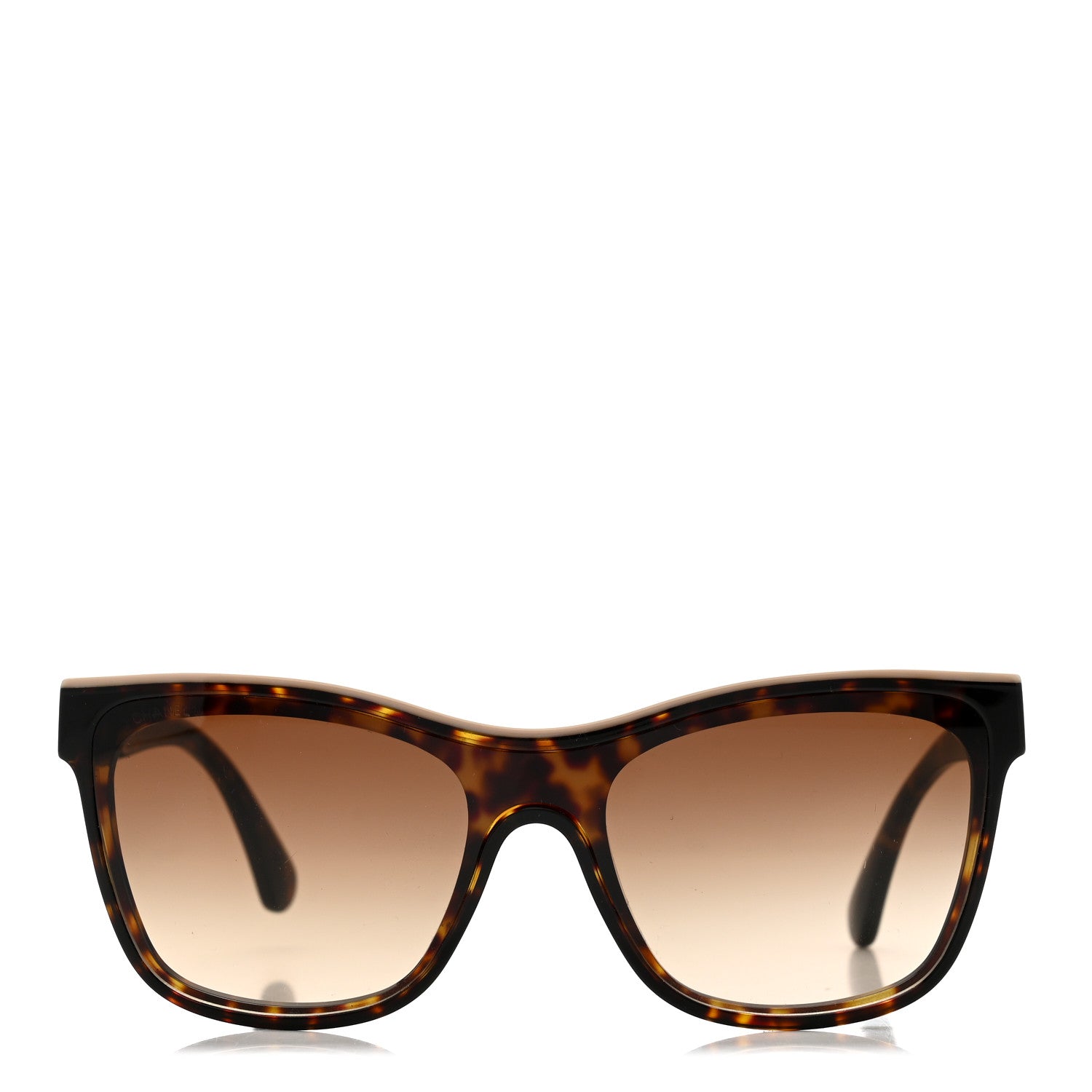 Acetate Logo Shield Sunglasses 5418 Tortoise