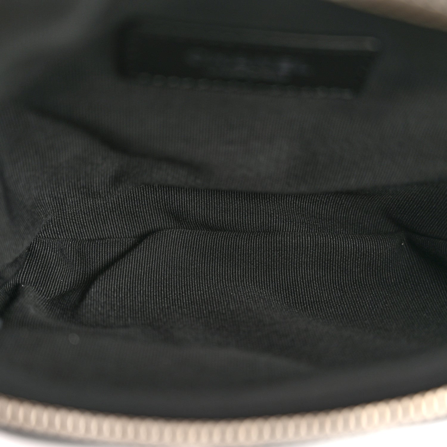 Calfskin Quilted Uniform Waist Belt Bag Black