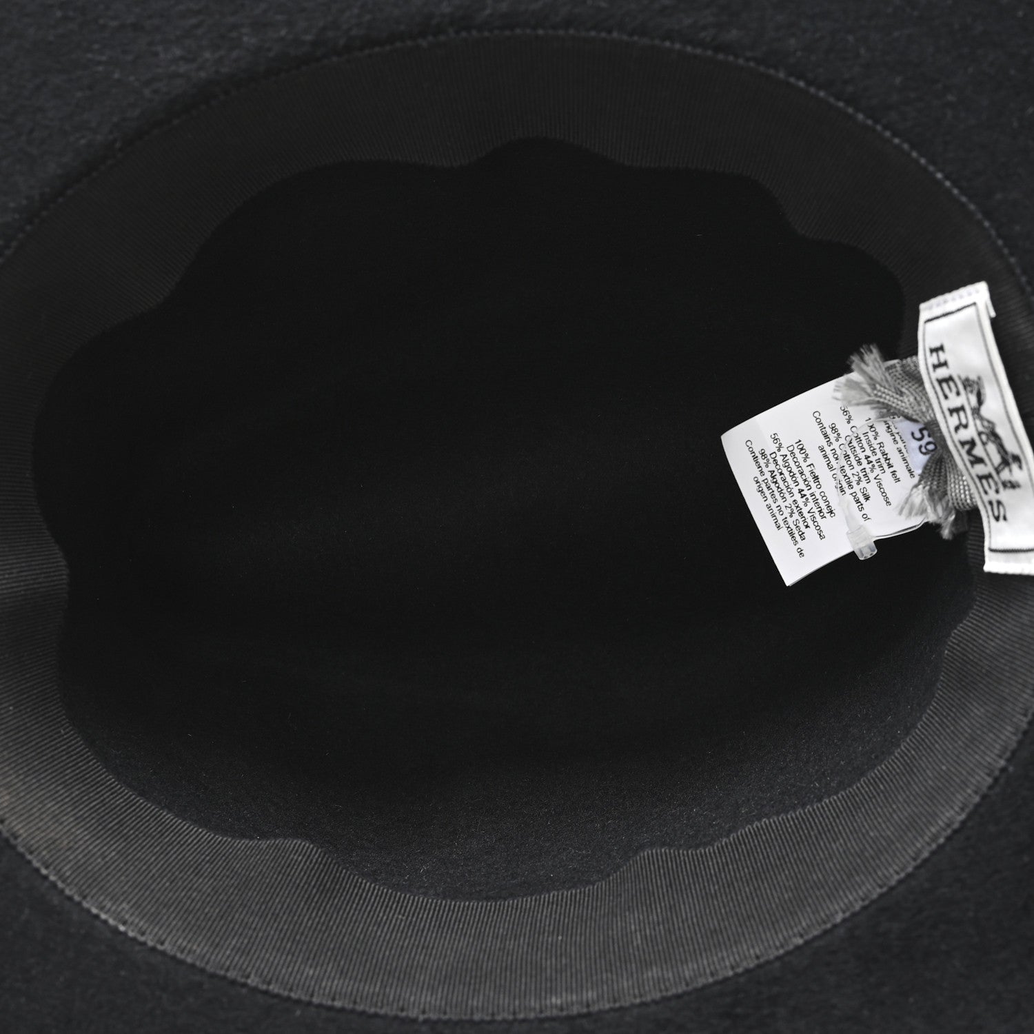 Rabbit Felt Faubourg Hat 59 Black