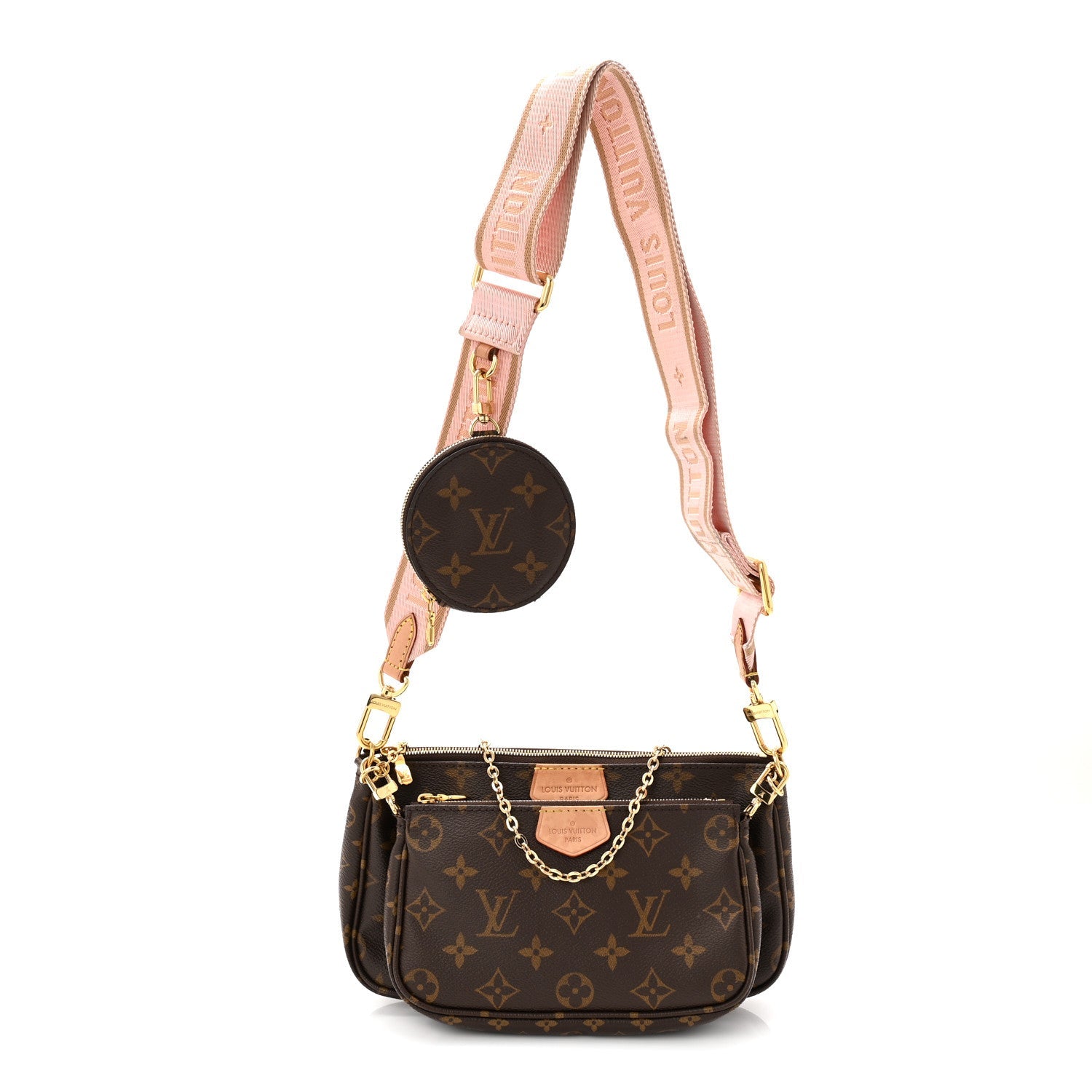 Monogram Multi Pochette Accessories Rose Clair