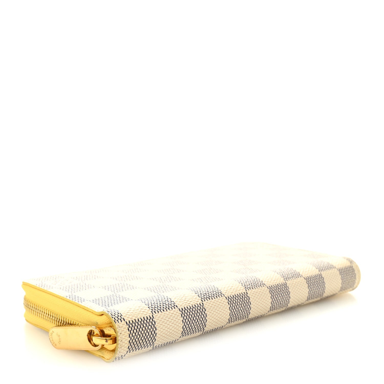 Damier Azur Zippy Wallet Jaune Pale