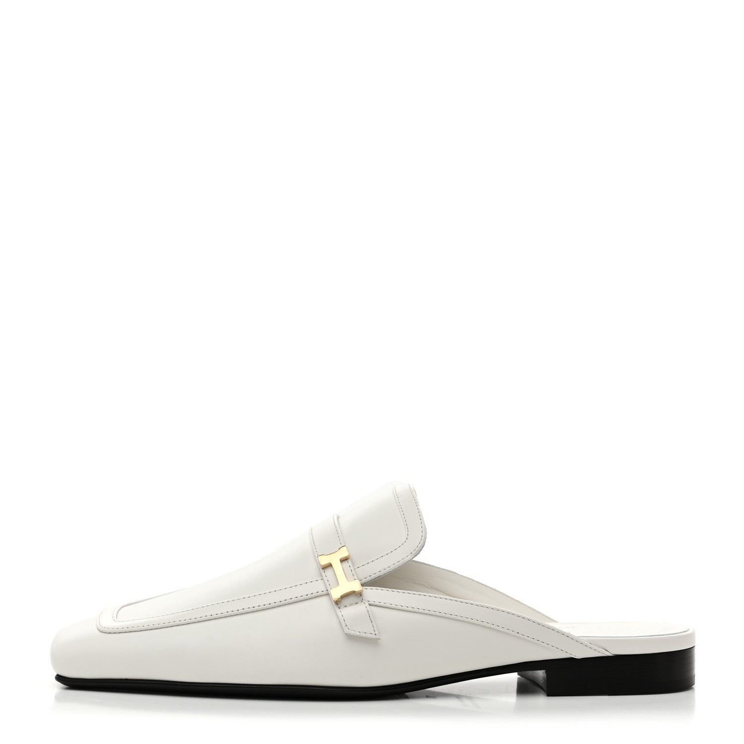 Calfskin Womens Groupie Mules 37 White