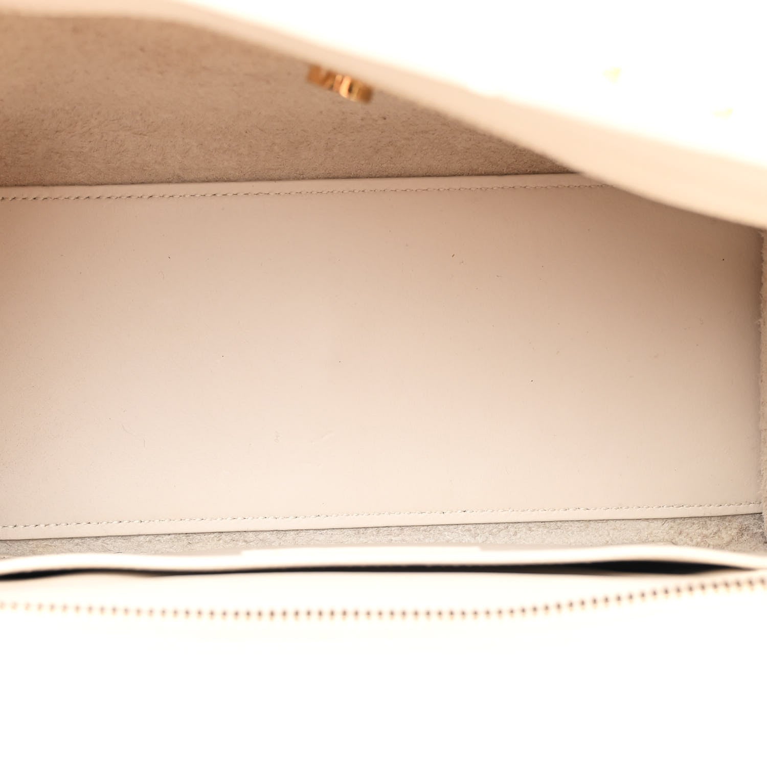 Calfskin Baby Monogram Cabas Dove White