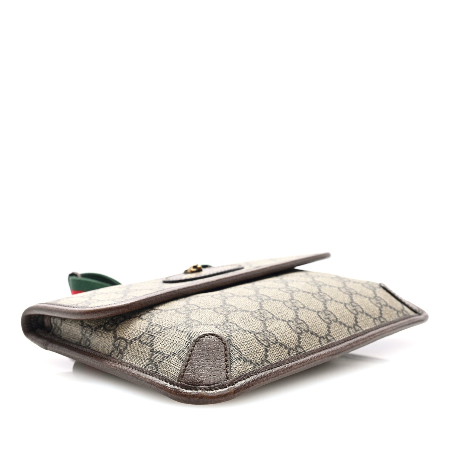 GG Supreme Monogram Neo Vintage Web Belt Bag Brown