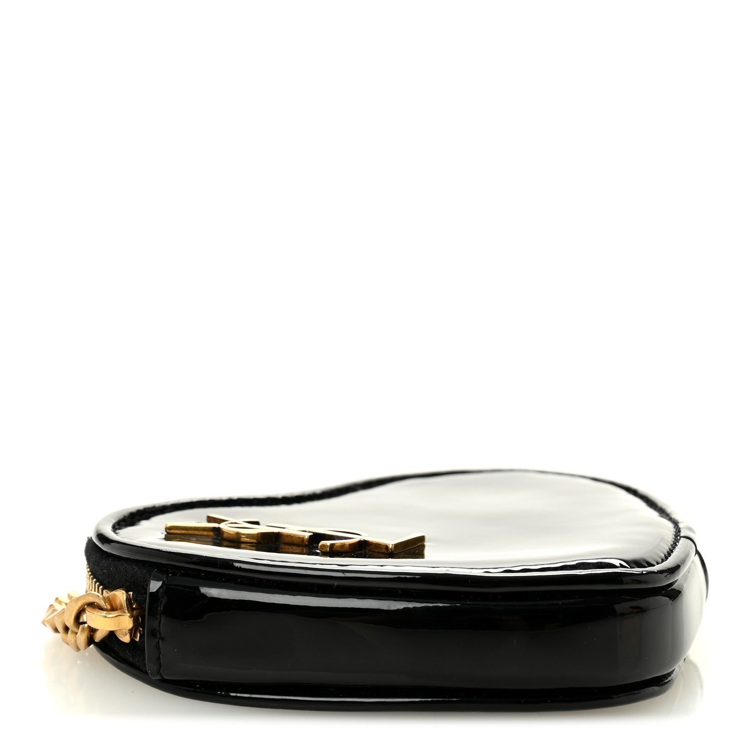Patent Heart Key Pouch Black