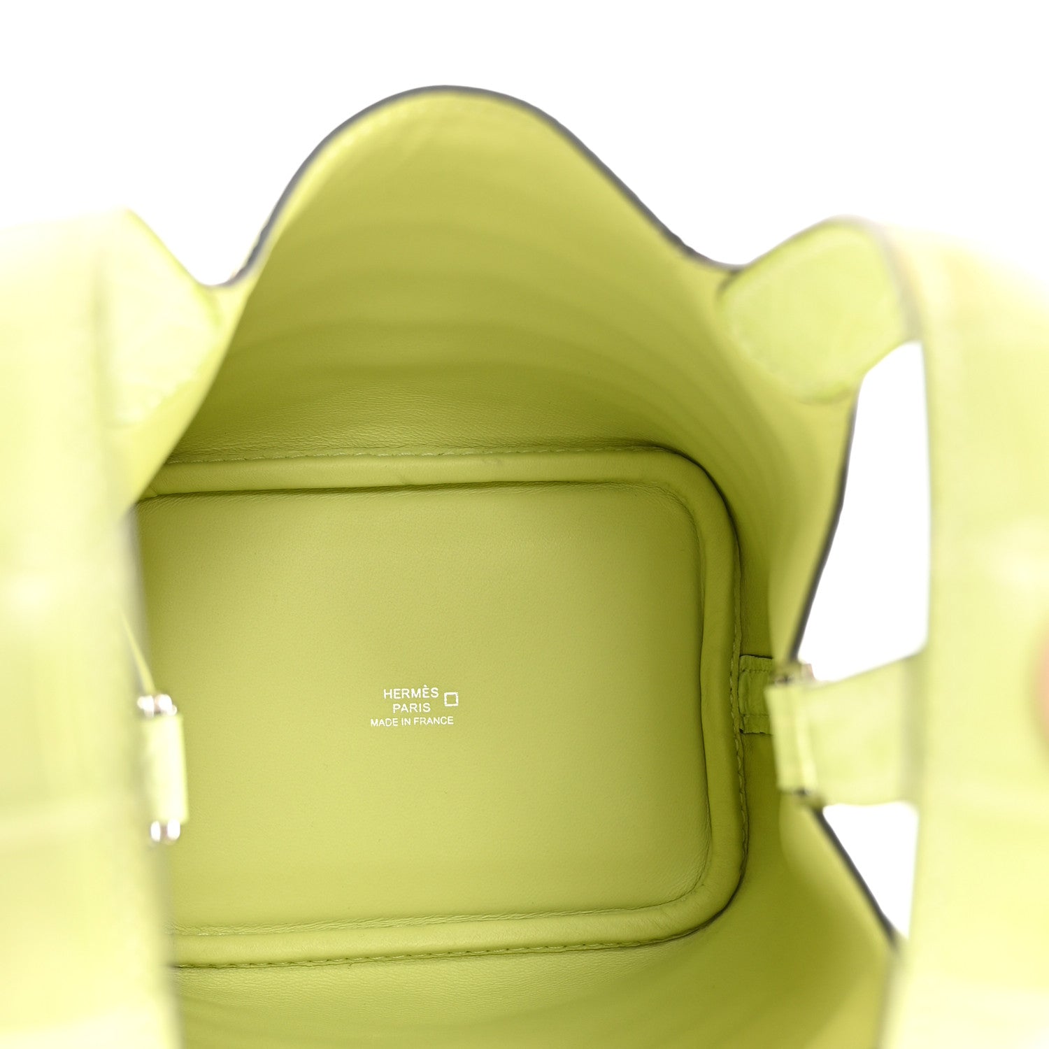 Matte Alligator Micro Picotin Lock Jaune Bourgeon