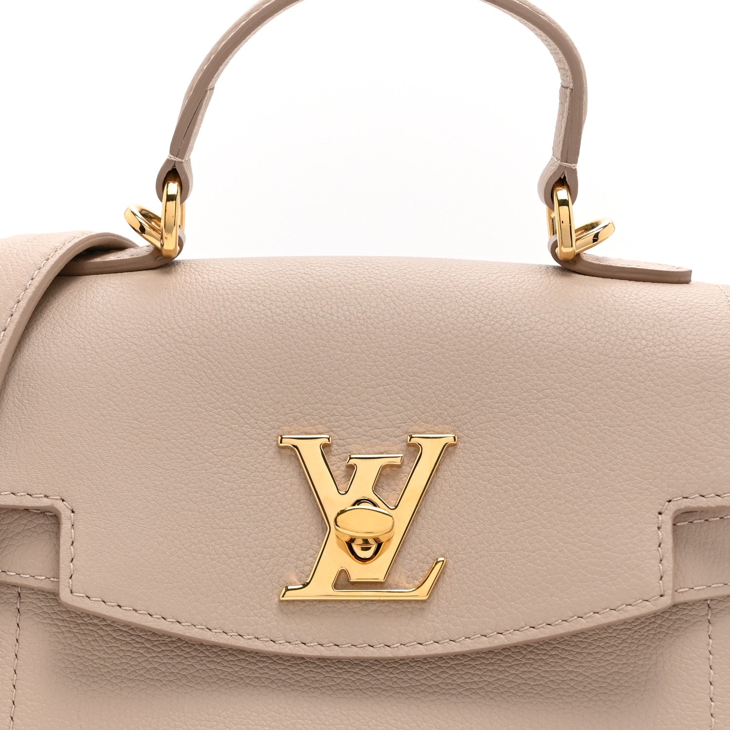Soft Calfskin Mini Lockme Ever Greige