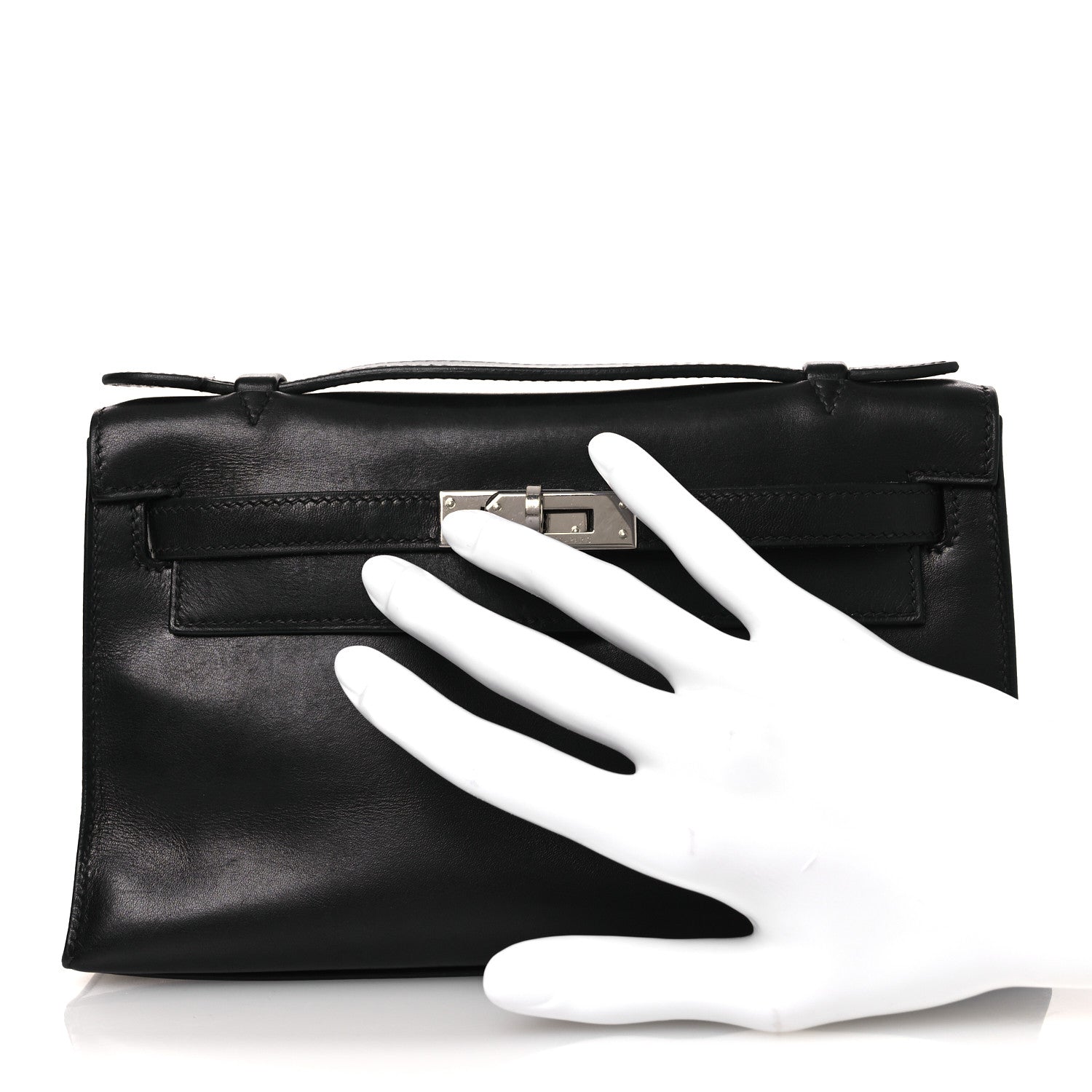 Box Kelly Pochette Clutch Black