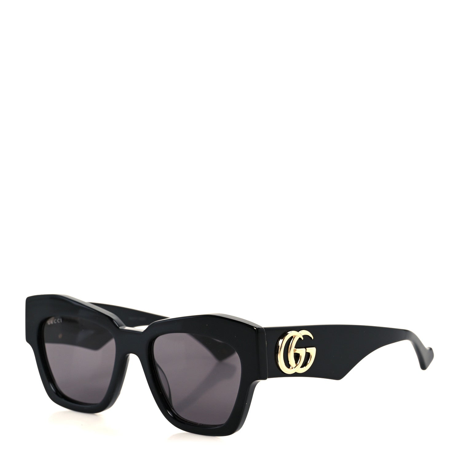Acetate Square Frame Sunglasses GG1422S Black Grey