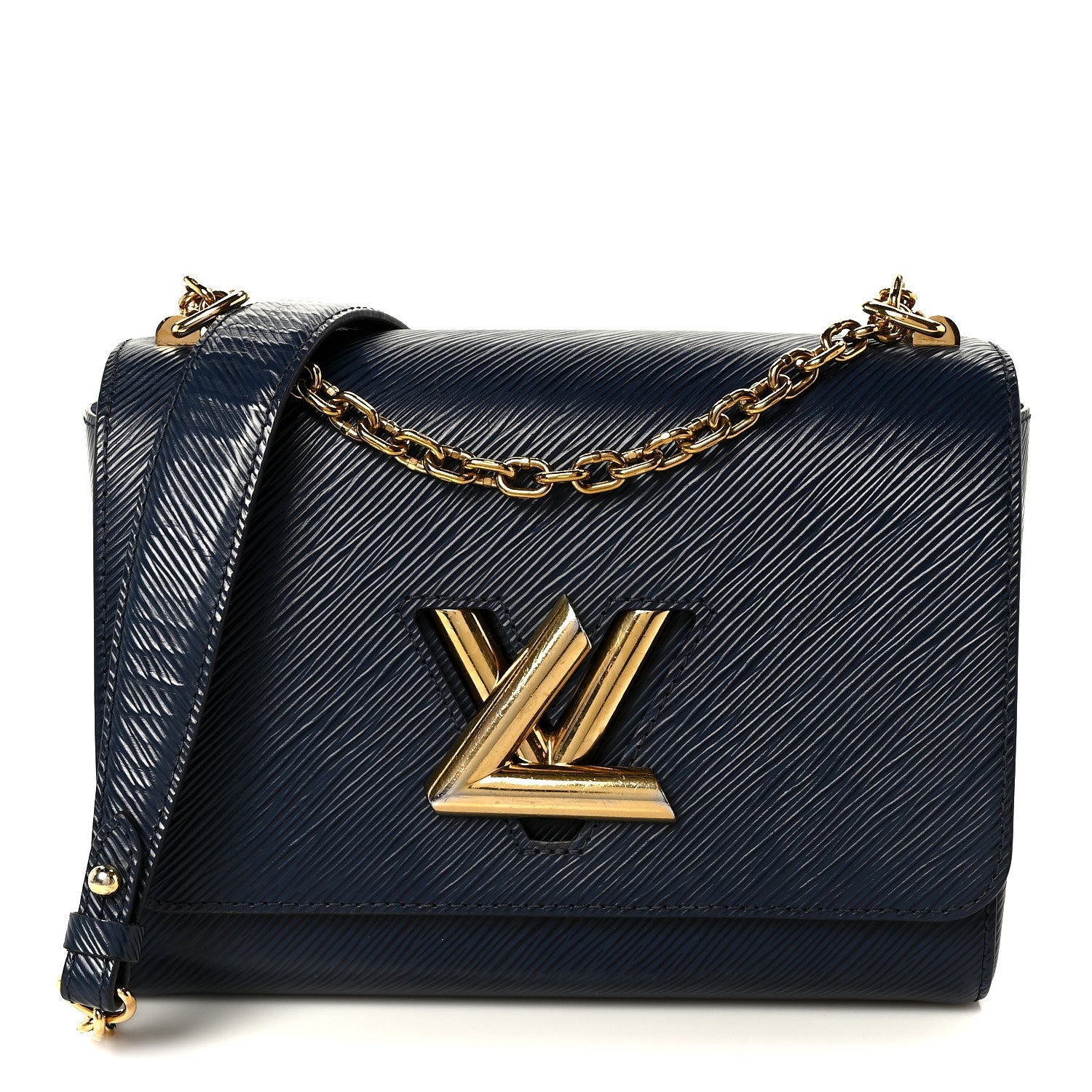 Epi Twist Shoulder Bag MM Indigo