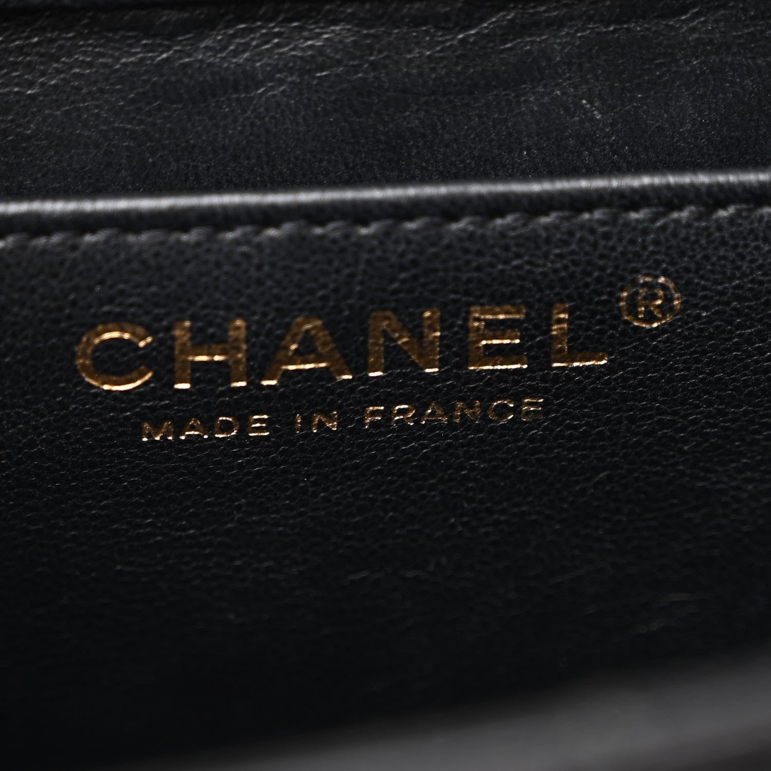 Patent Calfskin Quilted Mini Square Flap Black