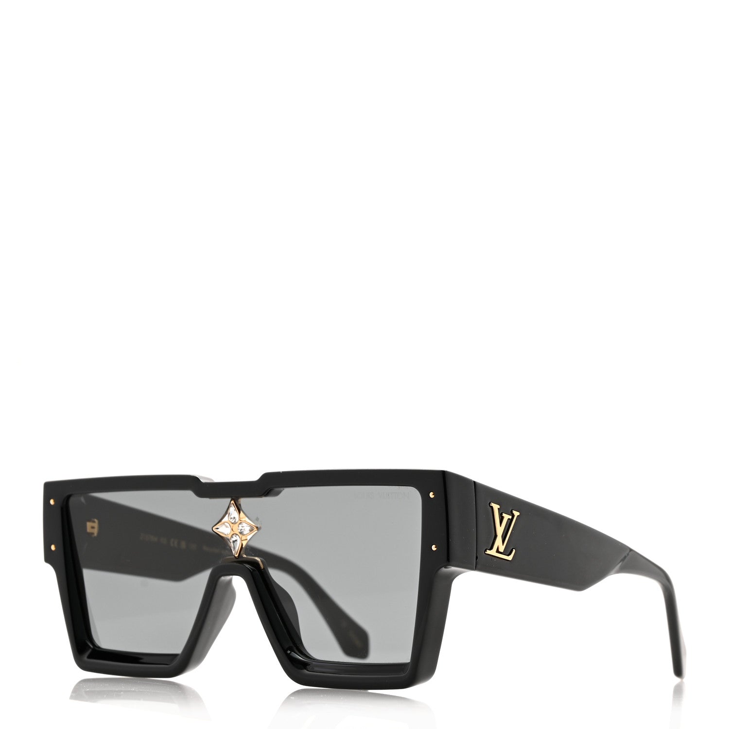 Acetate Swarovski Crystal Cyclone Sunglasses Z1578W Black