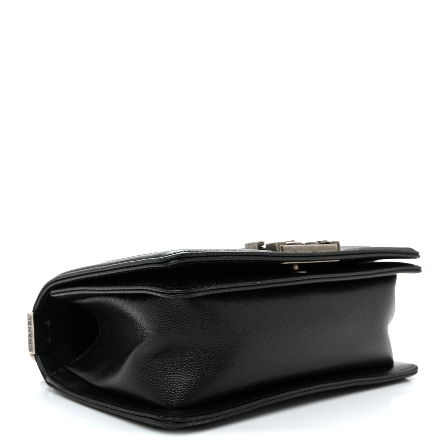 Caviar Quilted Small Boy Flap Black