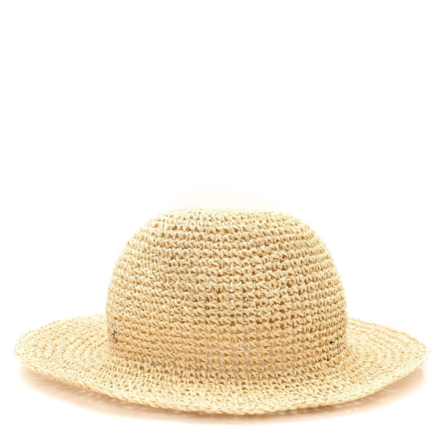 Straw Wide Brim Hat L Beige