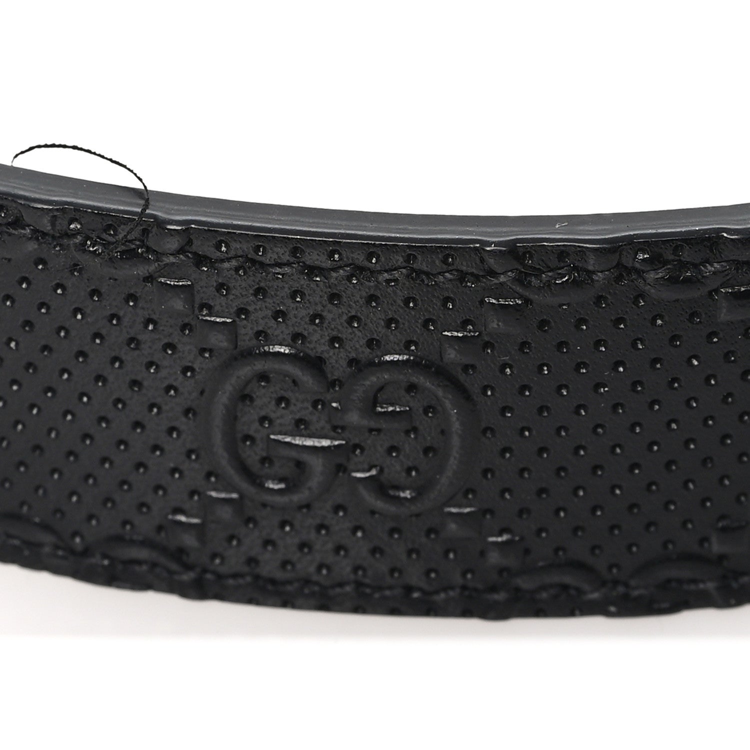 Calfskin GG Tennis Embossed Double G 40mm Belt 80 32 Black