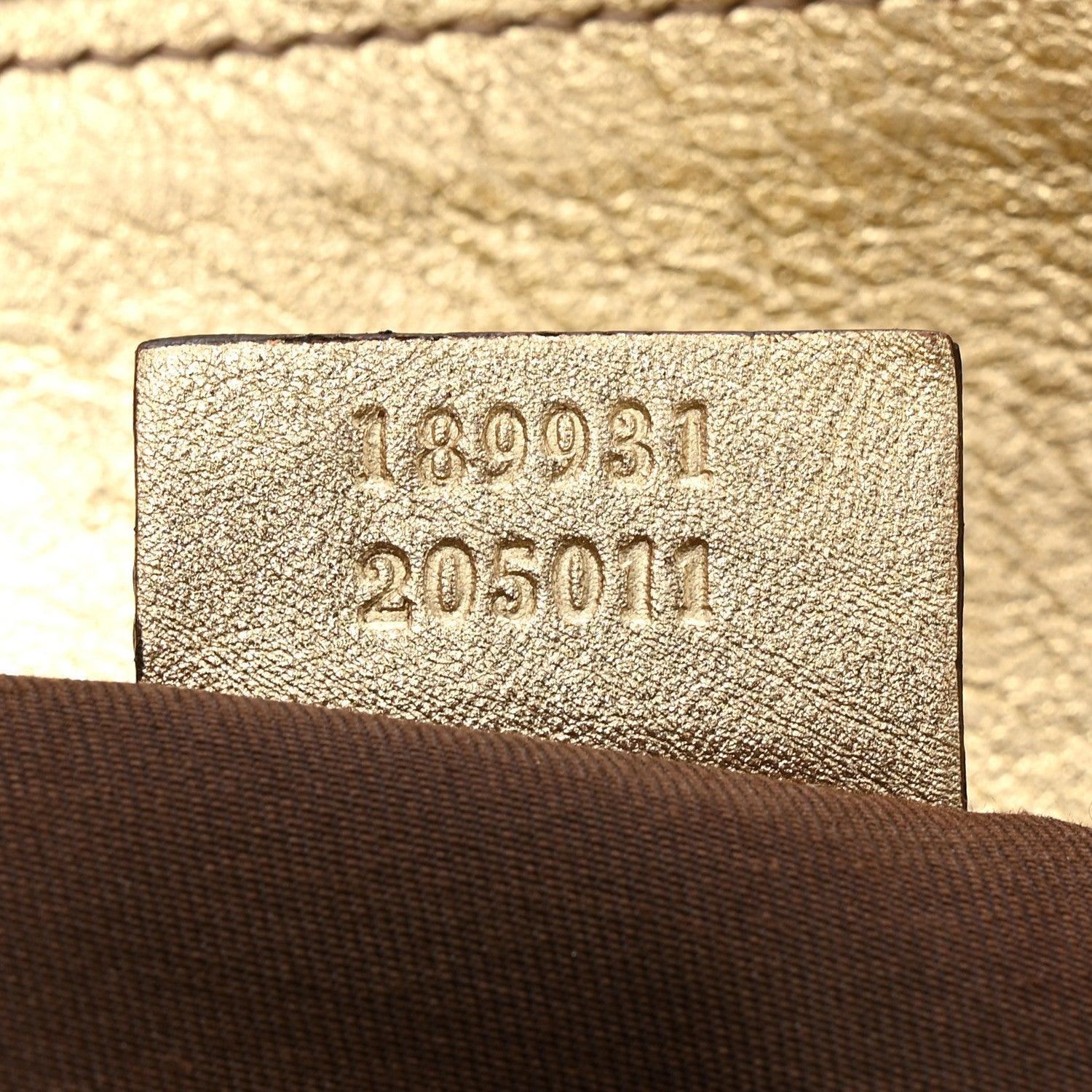 Monogram D Gold Large Tote Metallic Gold
